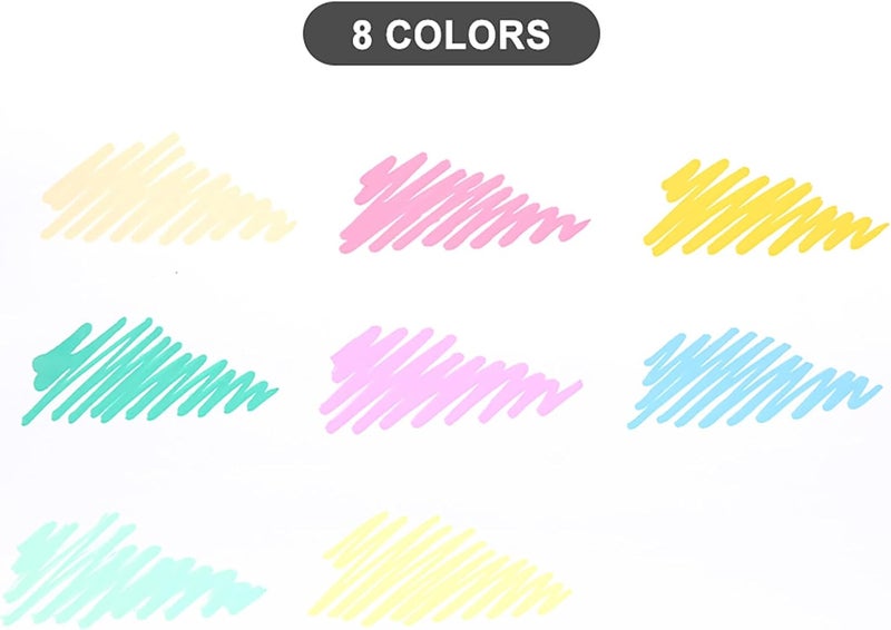 Mobee Liquid Chalk Markers, 8 Pack Pastel Colors with 2-3mm Bullet Tip | For Chalkboard, Menu Board,Blackboard,Glass, Car Window & Non-Porous Surfaces | Dust-Free, Easy to Wipe Off, Odorless & Non-Toxic - Image 5